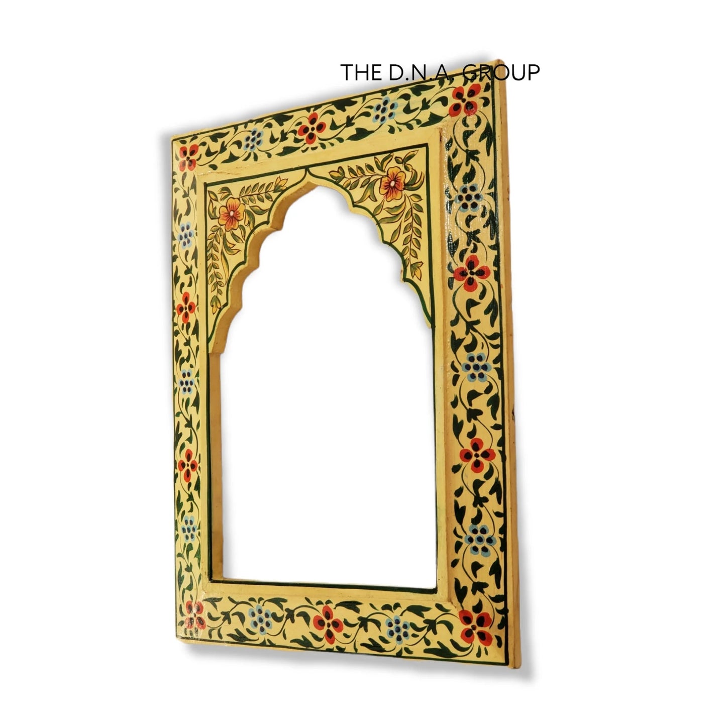 Hand-Craved, Painted Photo Wooden Frame