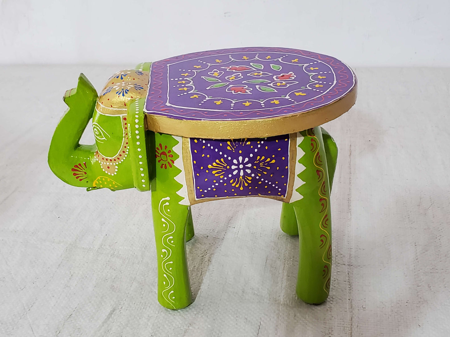 Indian Art Elephant Stool
