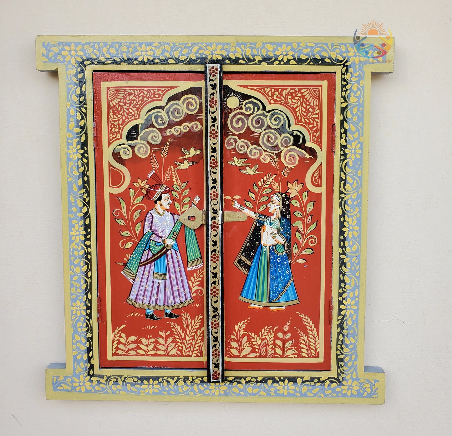 Traditional Handpainted Wooden Window