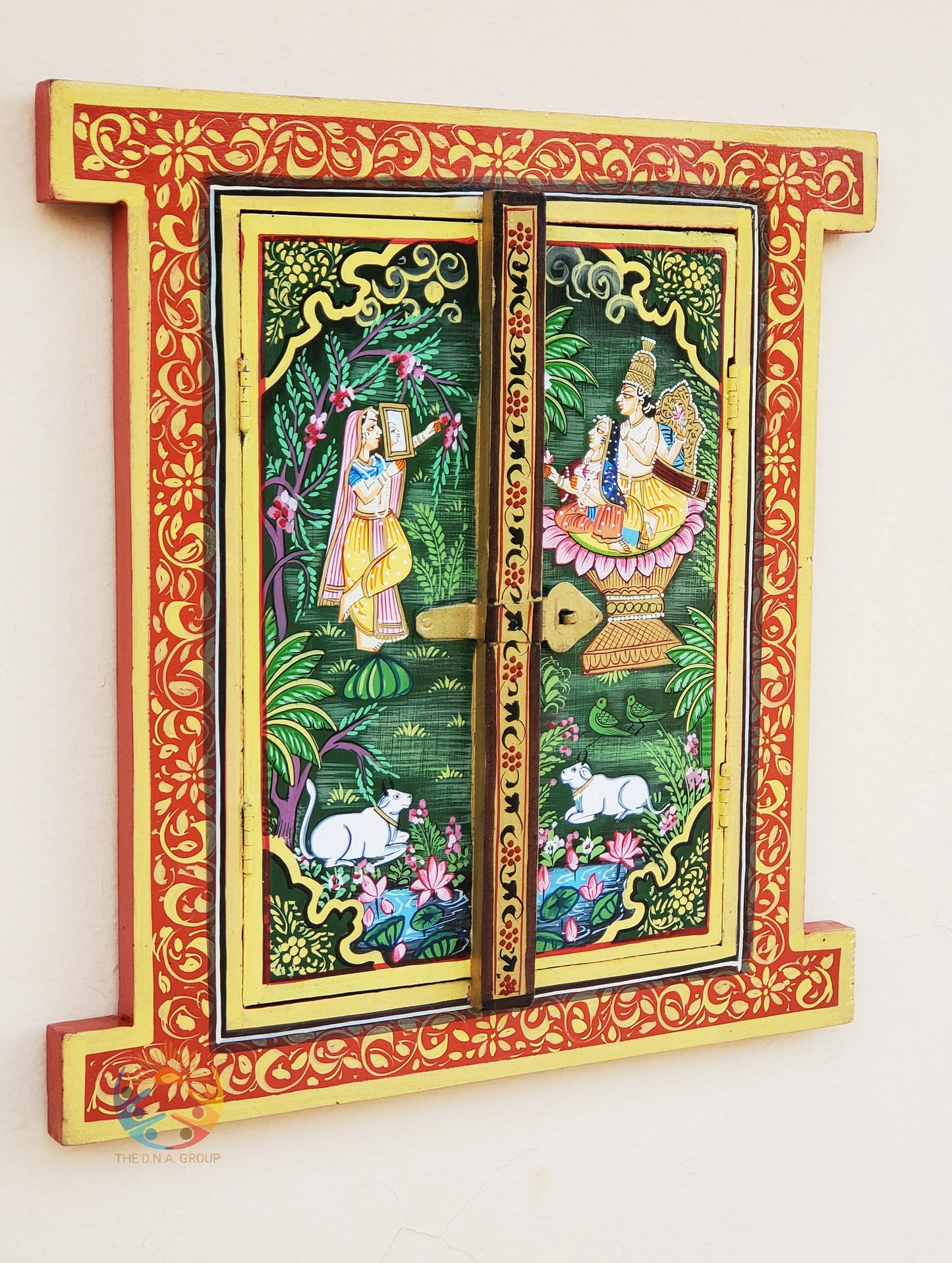 Traditional Handpainted Wooden Window