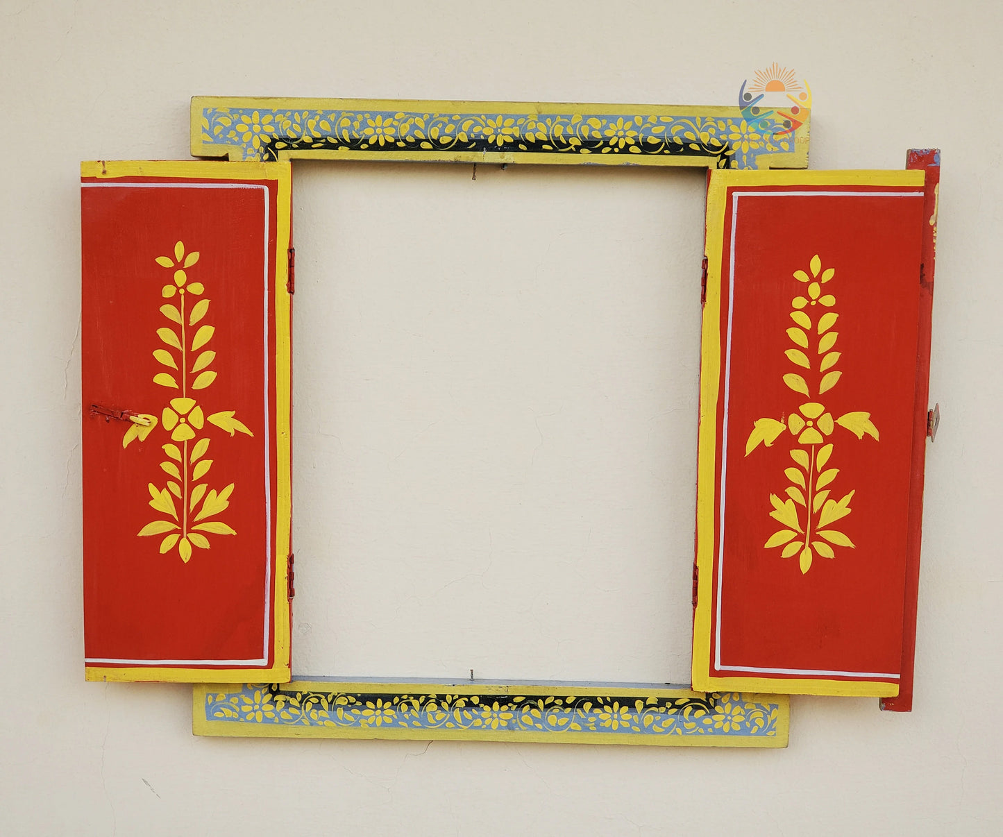 Traditional Handpainted Wooden Window