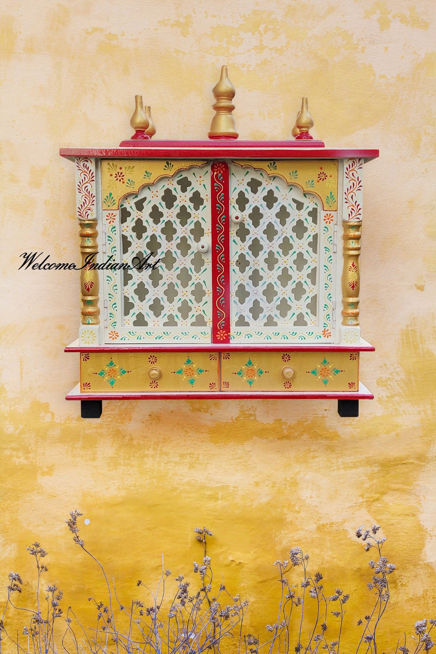 Wooden Home Temple Spiritual Wall Mountable