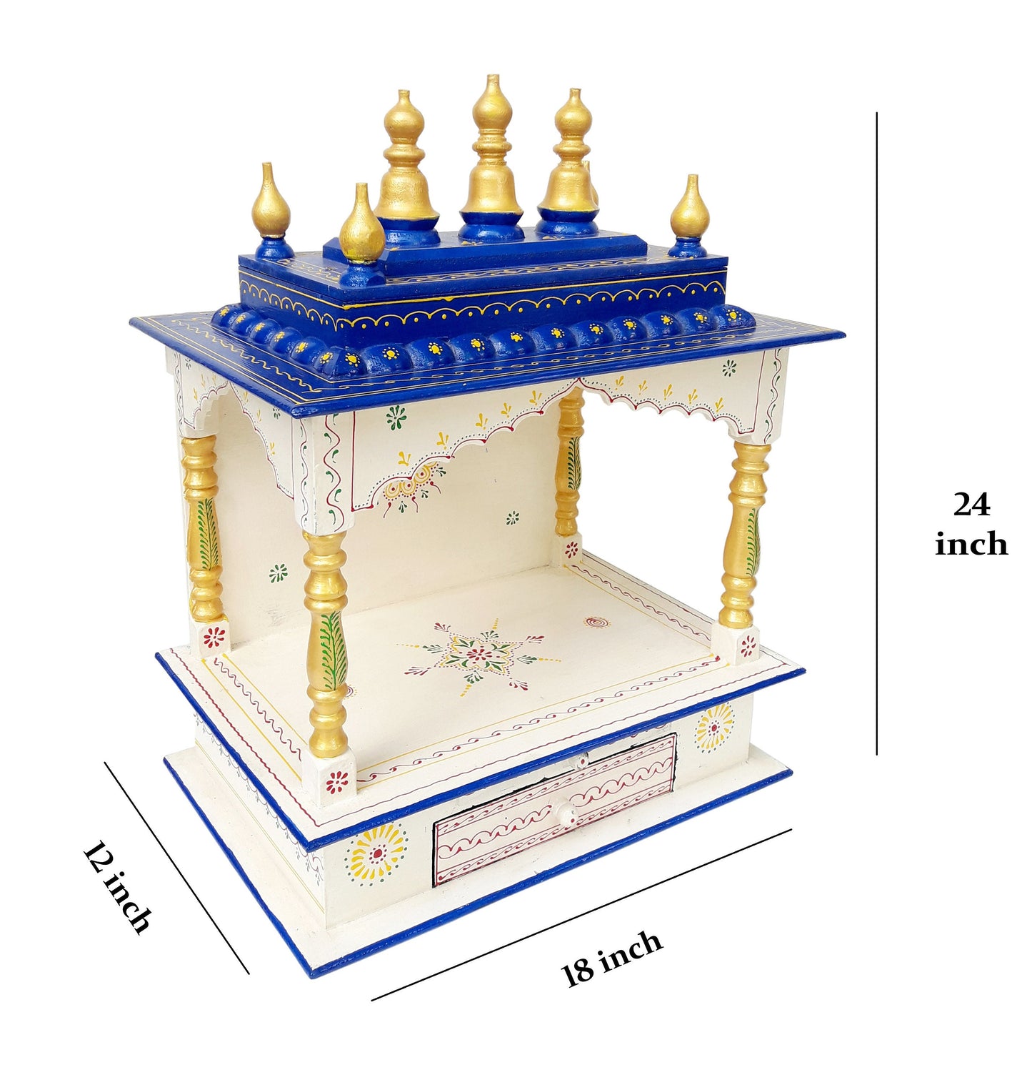 Wooden Temple Pooja Mandap Hindu Wooden