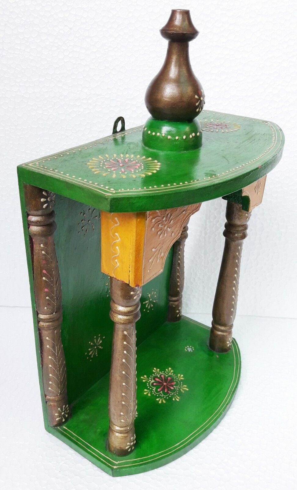 Small Wooden Temple Mandir Handcrafted Wood