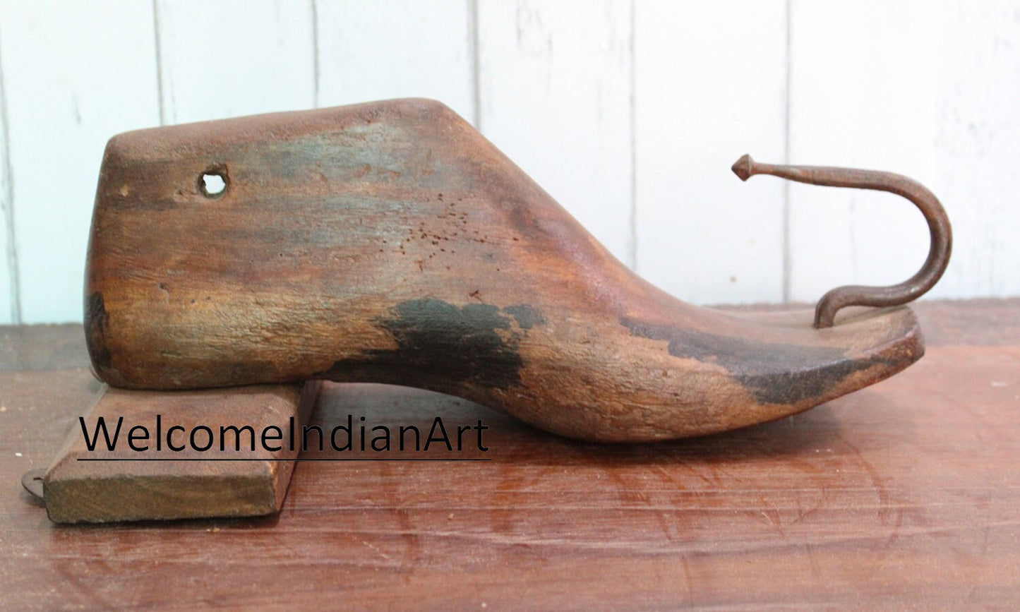Antique Wooden Hanger, Key Hanger, Wood