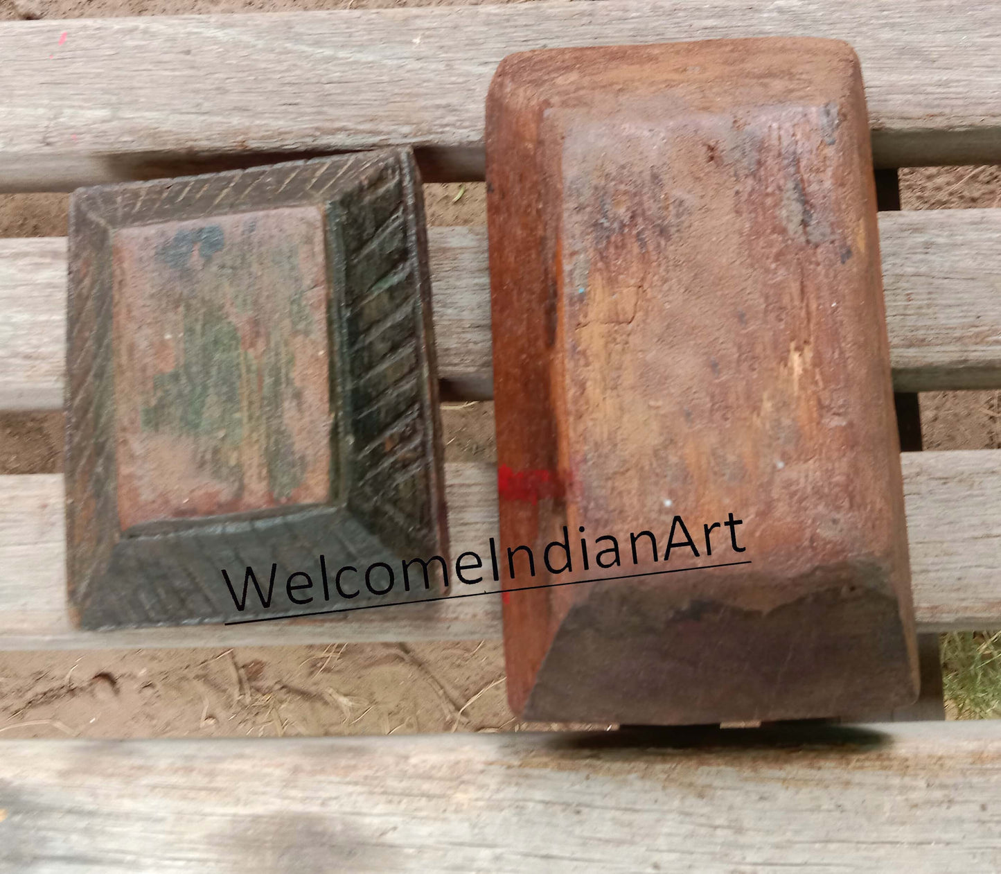 Antique Wooden Serving Tray Wood Dry