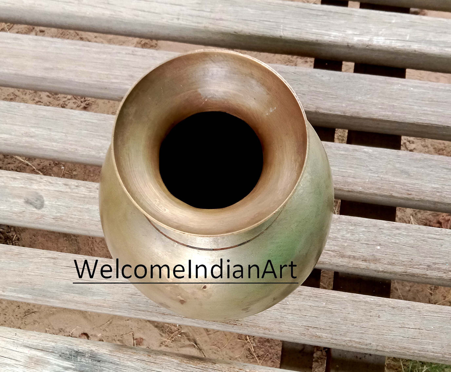 Brass Antique Vase Rustic Flower Brass