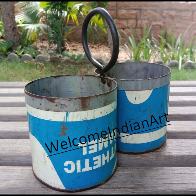 Iron Caddy Hanging Flower Pot Metal