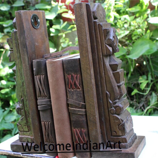 Indian Old Hanger Wooden Book Wood