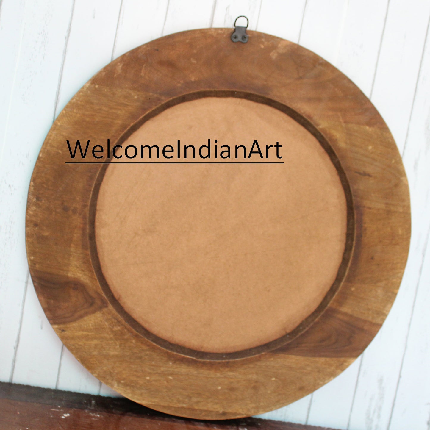 Reclaimed Wooden Round Mirror Made From