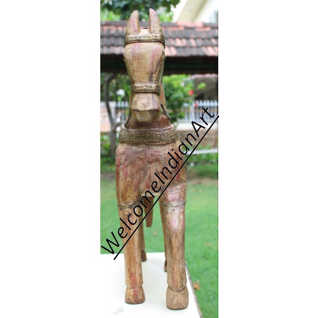 Antique Painted Horse, Hand Carved Model 1