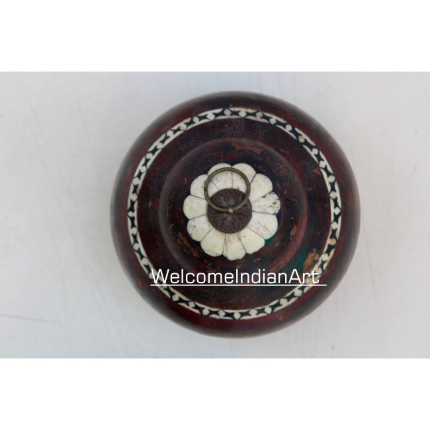 Wooden Round Trinket Box Set Model 1