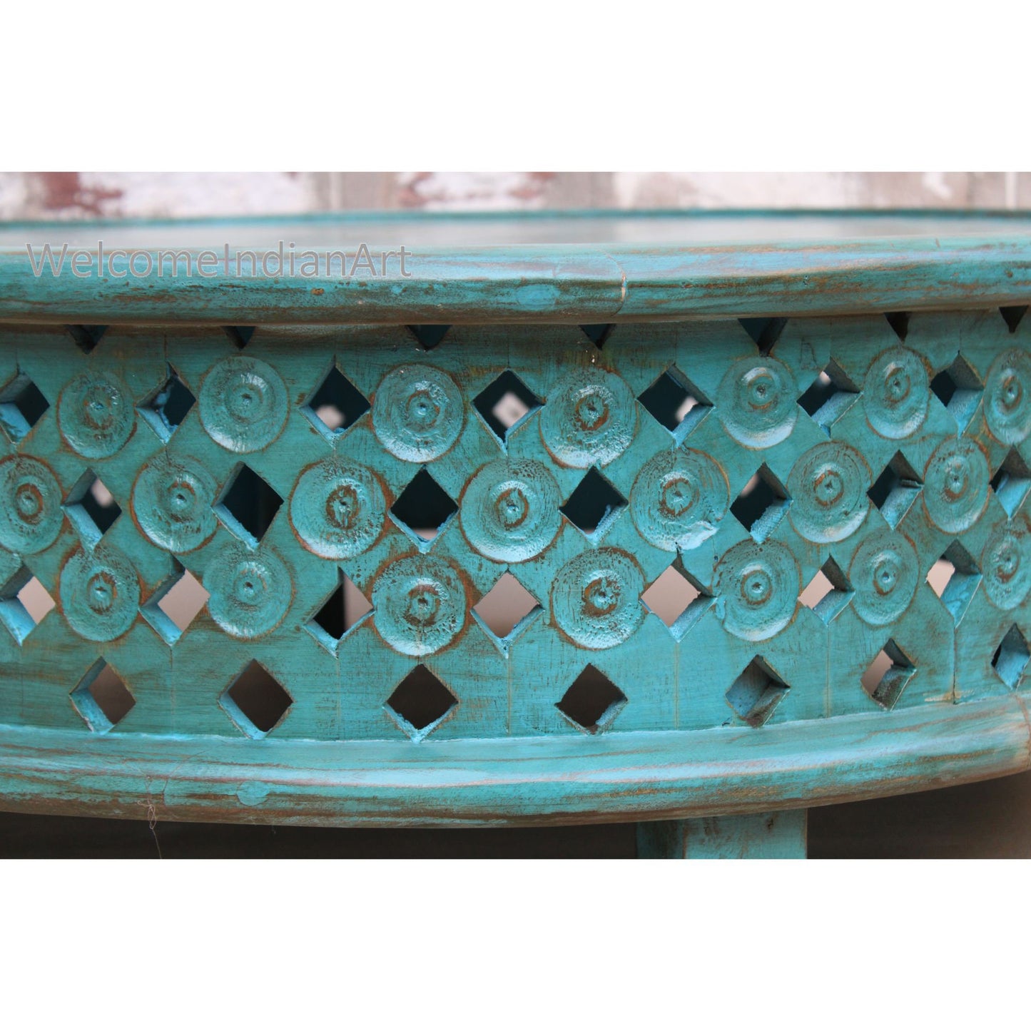 Wood Coffee Table Wooden Coffee Model 1 Blue