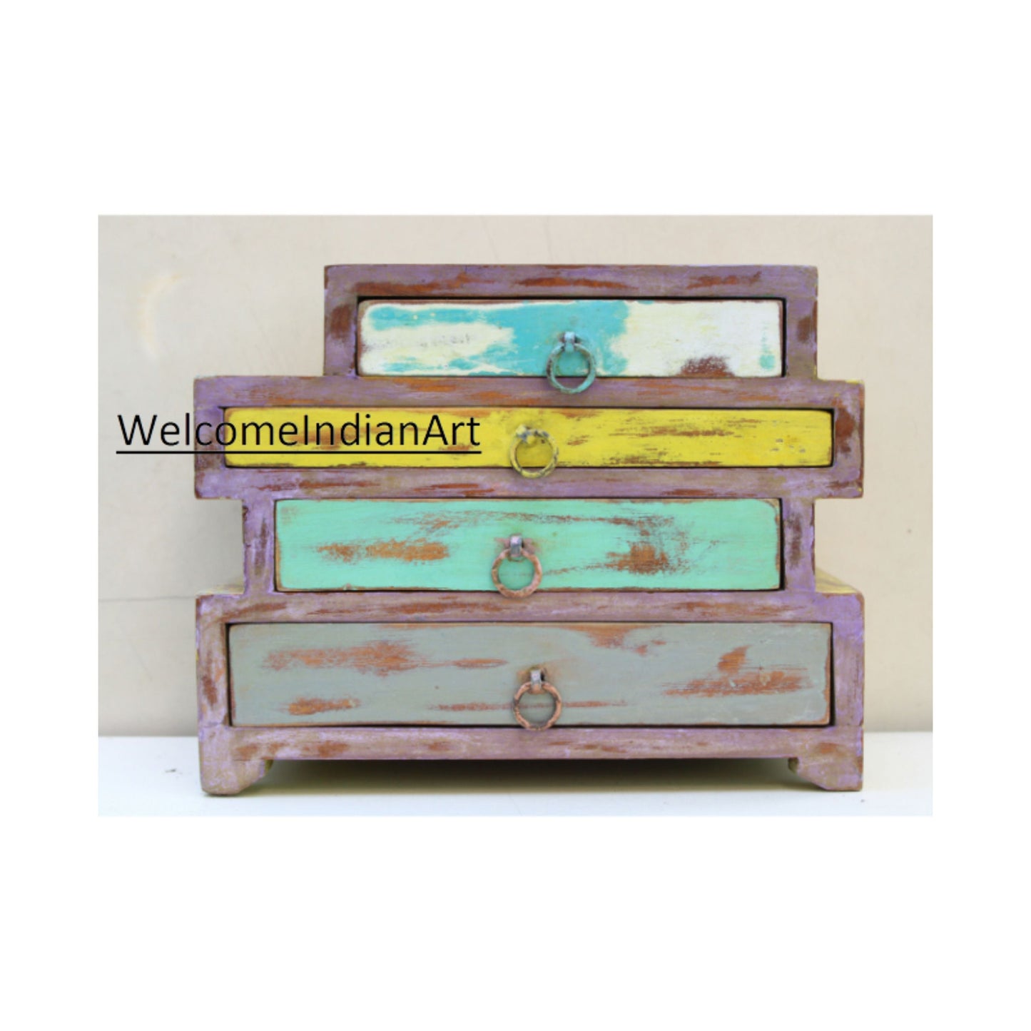 Wooden Hand Carved Drawer Multi-Utility Model 1