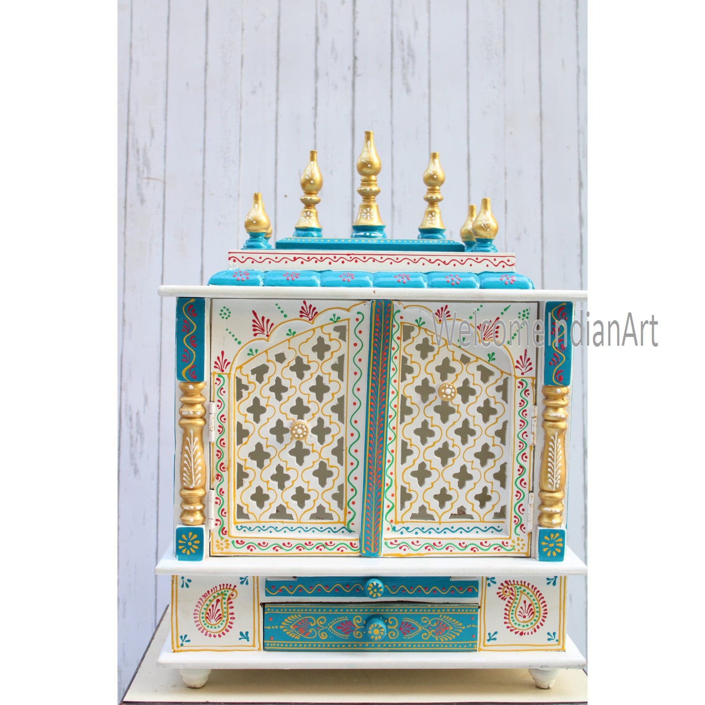 Wooden Temple Worship Hindu Pooja Mdf