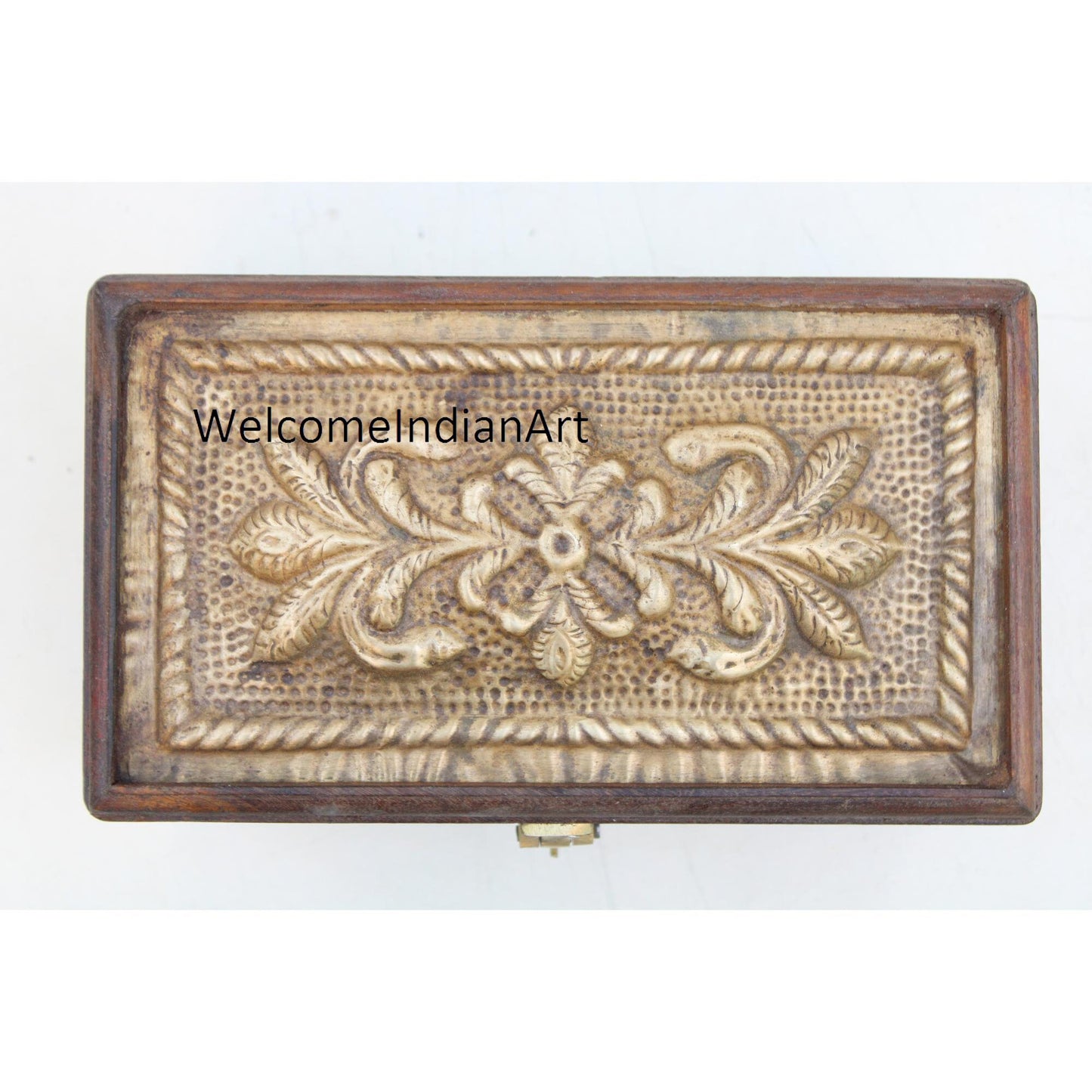 Wooden Brass Fitted Box, Jewellery Model 1
