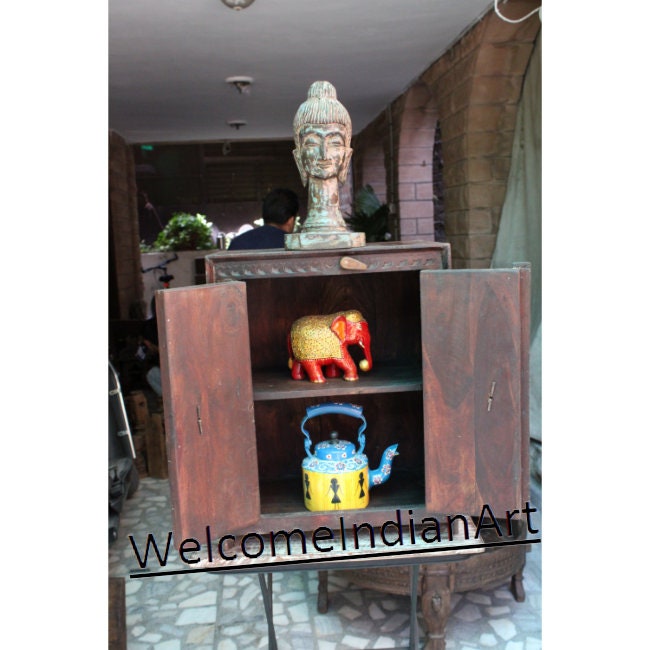 Wooden Cupboard, Old Primitive Cabinet, Model 1
