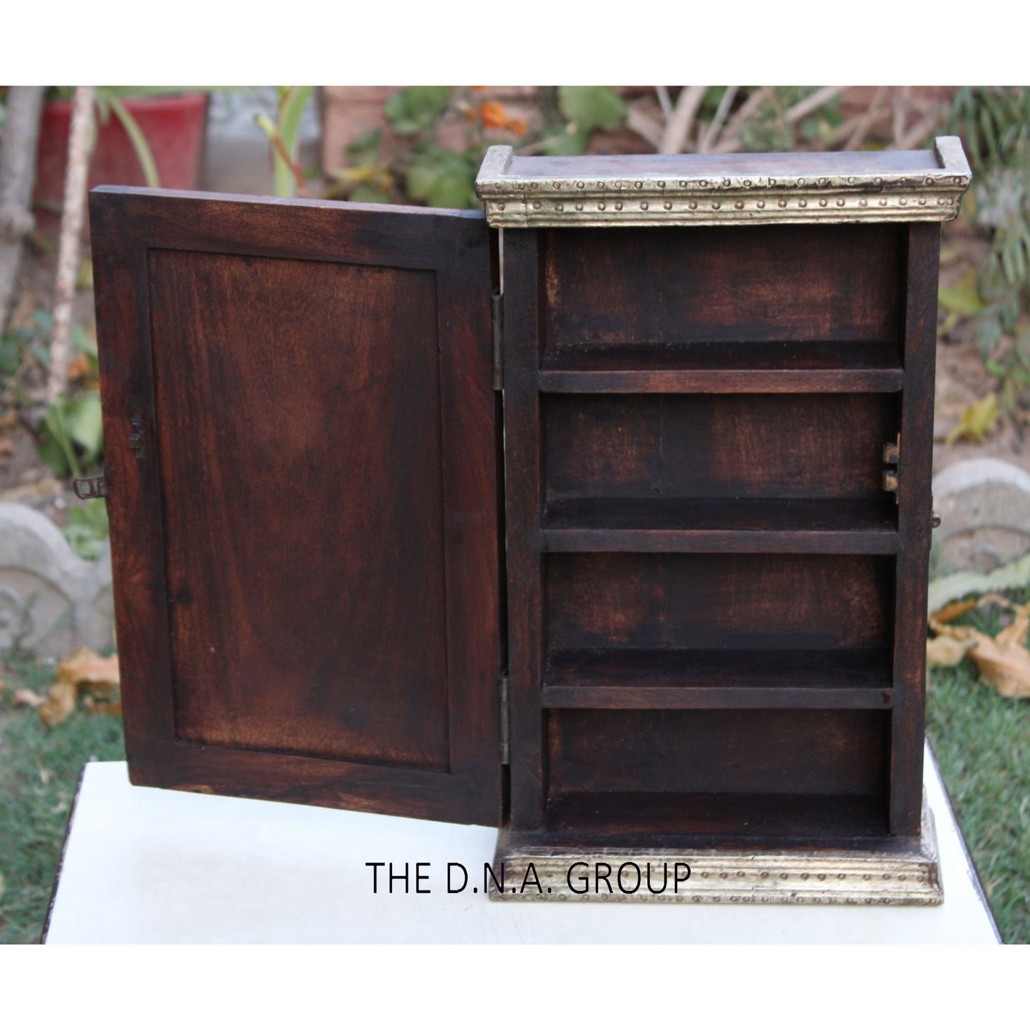 Wooden Antique Cabinet, Wall Mount Model 1