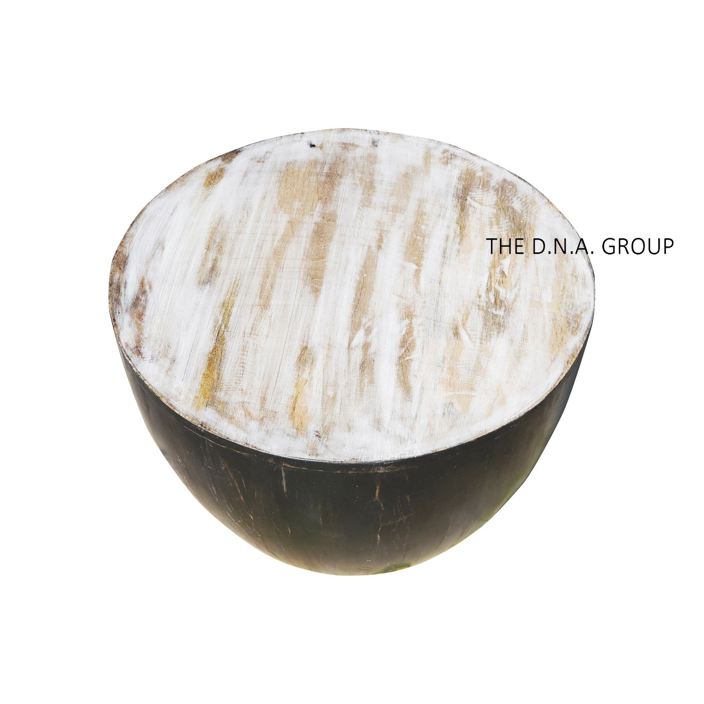 Wood Coffee Table, Drum Shape 10X10X10