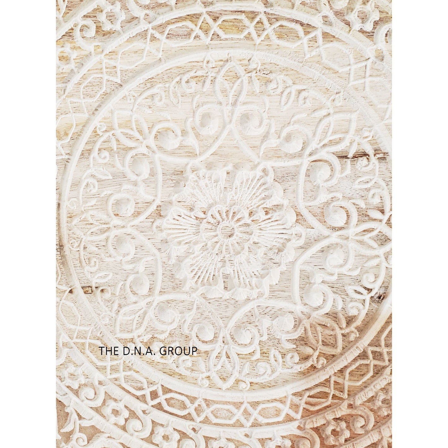 White Flower Wood Wall Decor, Model 1