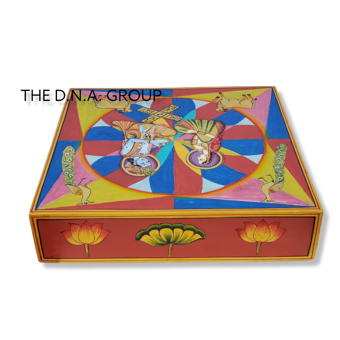 Wooden Drawer Box Hand Painted Wood