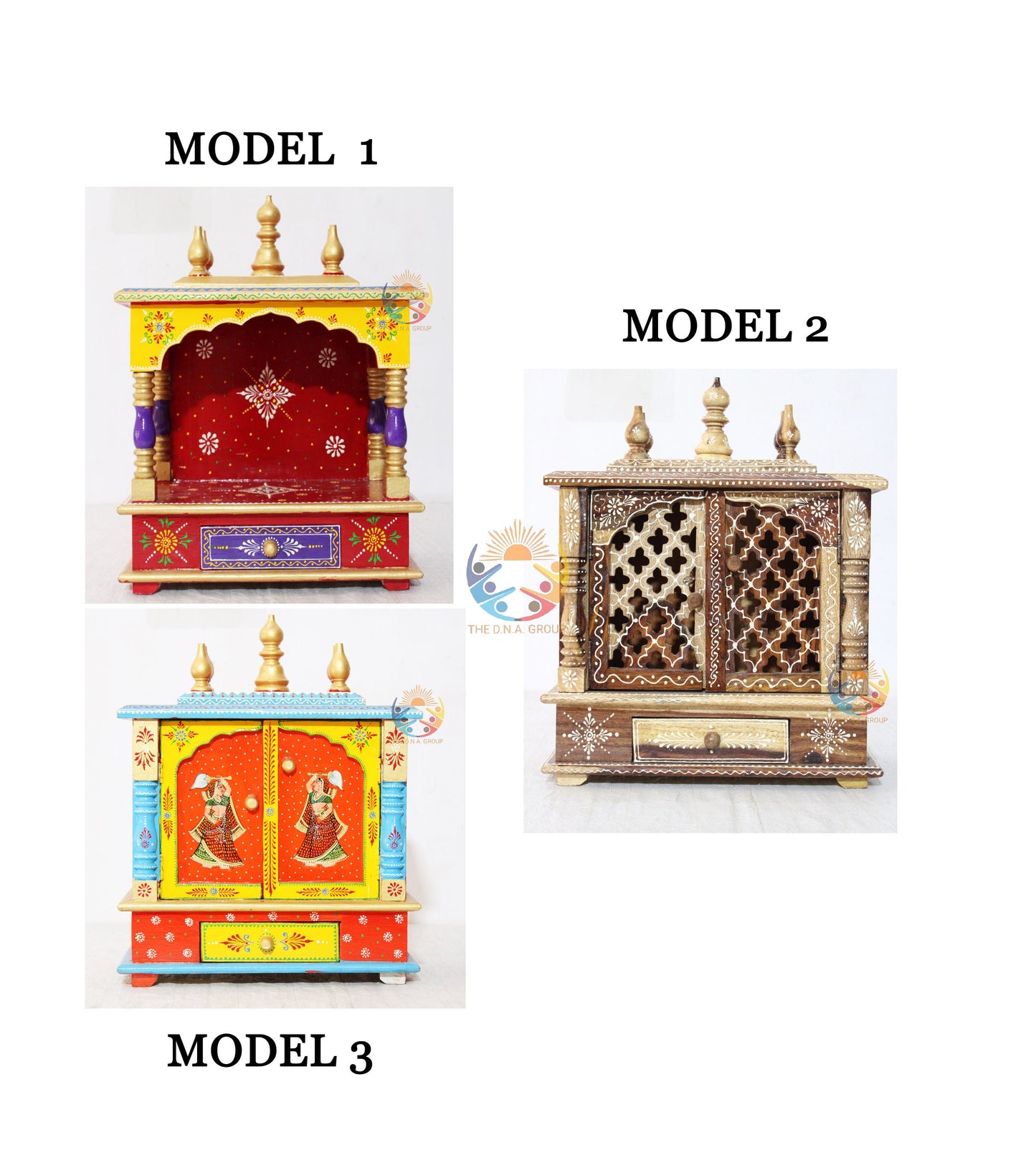 Handmade Wooden Temple, Pure Rosewood Hindu