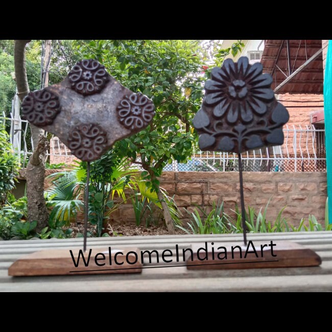 Indian Antique Wooden Textile Printing Model 1