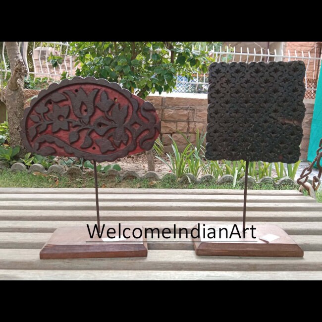 Indian Antique Wooden Textile Printing Model 1