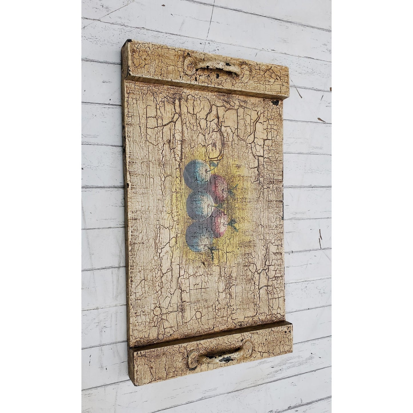 Wooden Handcrafted Rustic Printed Tray with