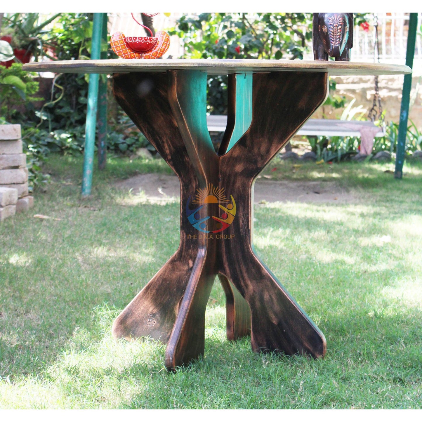 Wooden Round Dining Table Indian Mdf