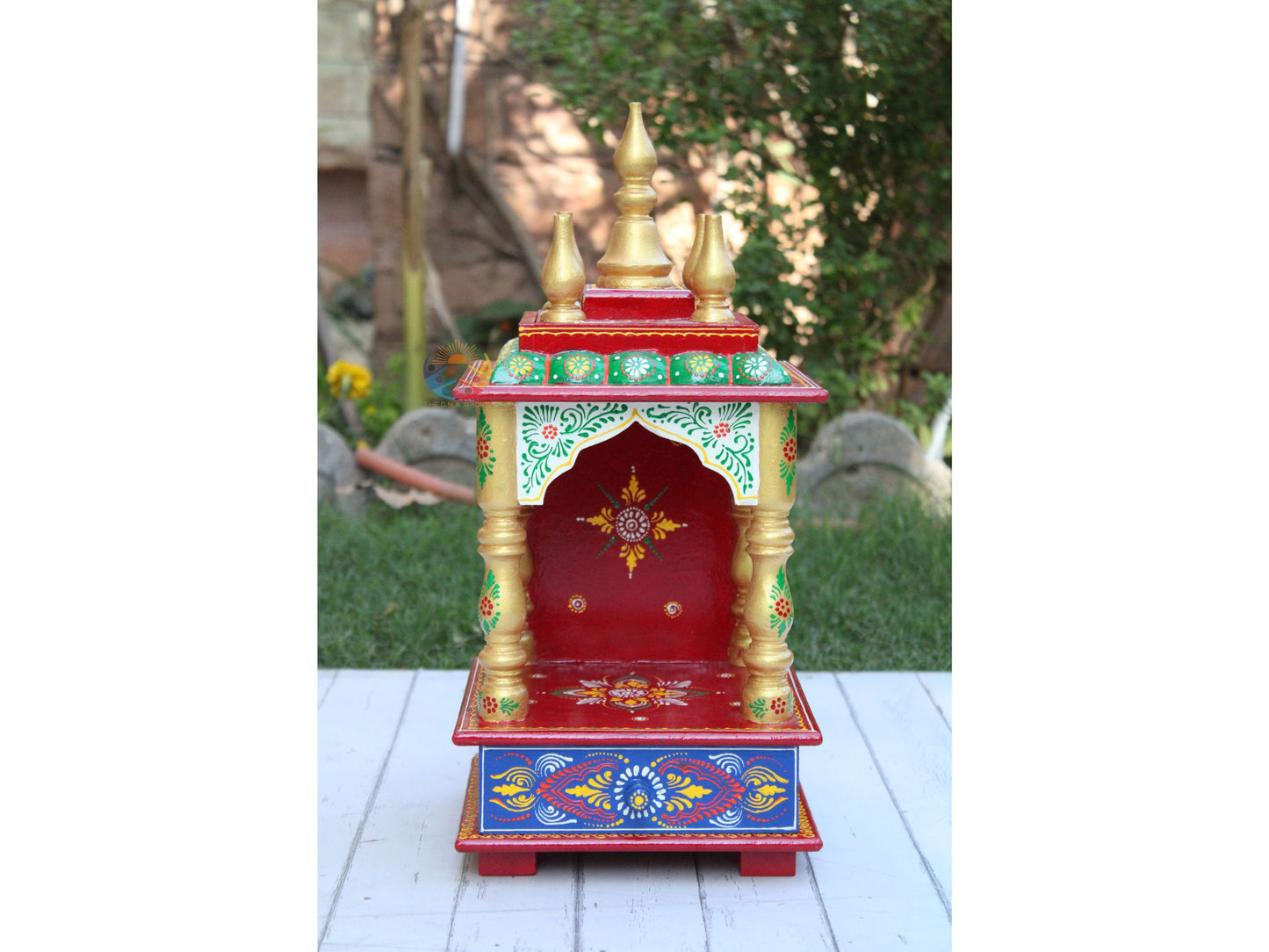 Handcrafted Wooden Temple For Home and