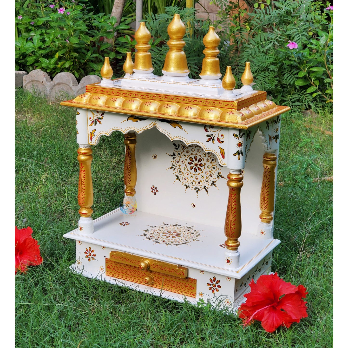 Handcrafted Wooden Hindu Temple Mandir Wooden