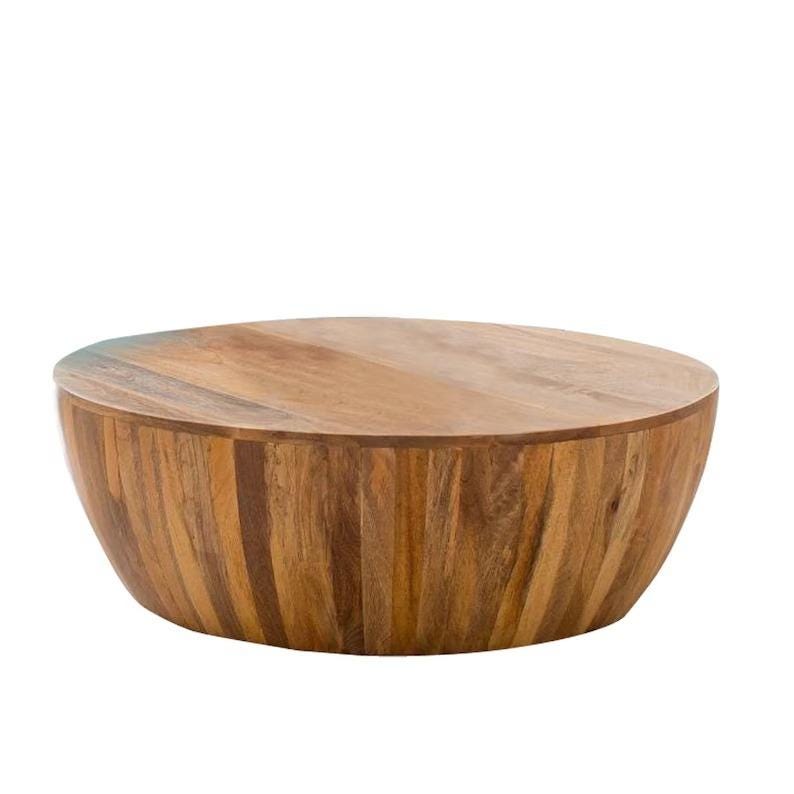 Wooden Table Handcrafted Round Coffee 10X10X10