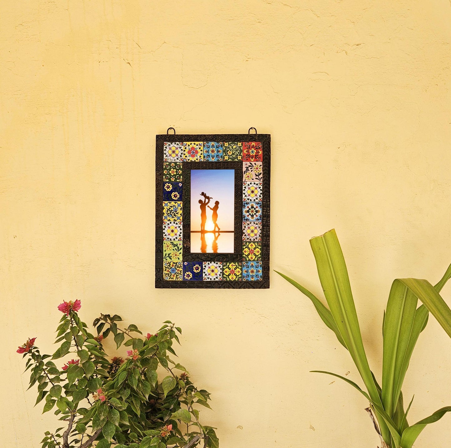 Wooden Picture Frame Handcrafted Wall Mirror