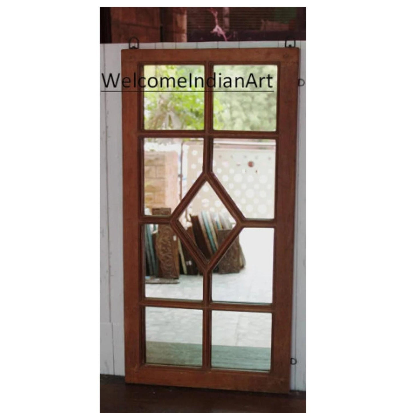 Antique Recycled Wooden Carved Mirror Model 2