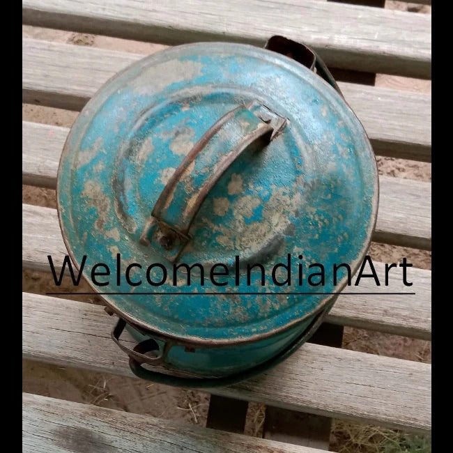 Antique Iron Milk Pot Metal