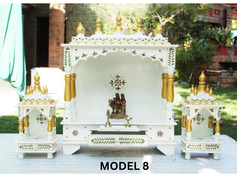 Big Size Hindu Pooja Mandir For Home Buy Big One & Get Two Free, Wall Mount Hanging Temple, Designer Indian Mandir, House of God Prayer