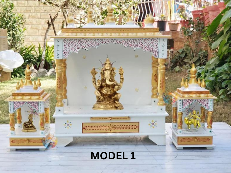 Big Size Hindu Pooja Mandir For Home Buy Big One & Get Two Free, Wall Mount Hanging Temple, Designer Indian Mandir, House of God Prayer