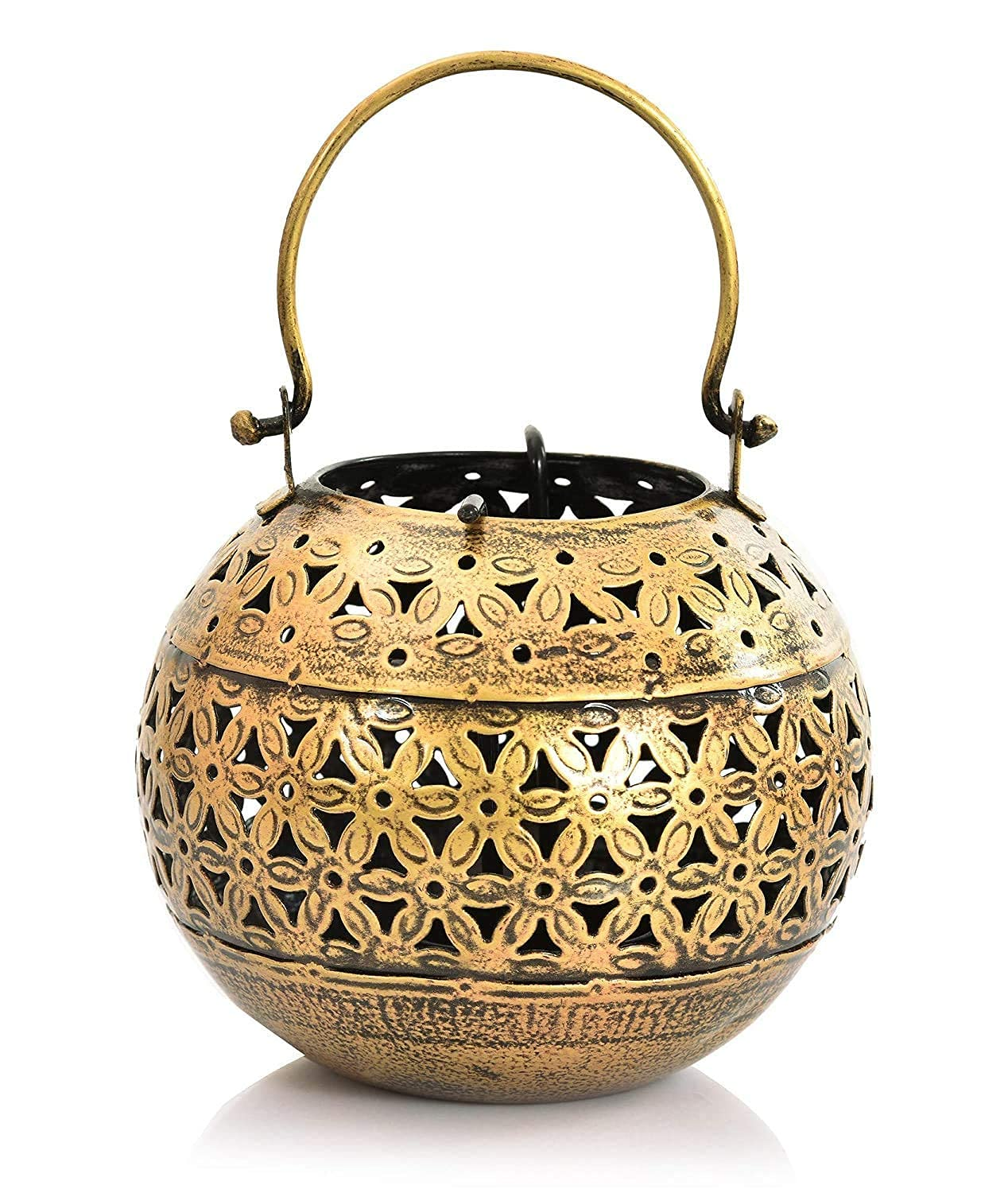 THE D.N.A. GROUP Iron Lota Style Incense/Dhoop/Cone/Candle and Sambrani Cup Holder