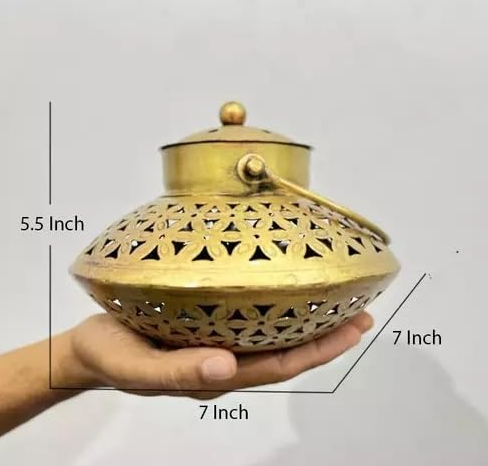 Handcrafted Iron Handi Dhoop Degchi Versatile Home Decor Accent