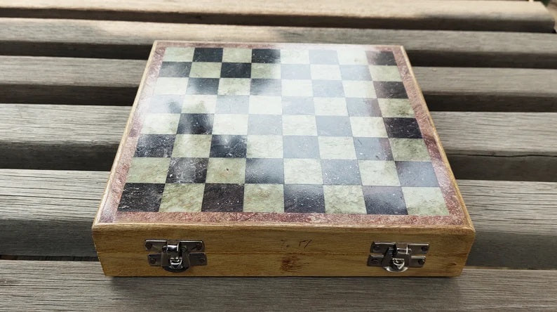 Unique Handmade Chess Board - 8"