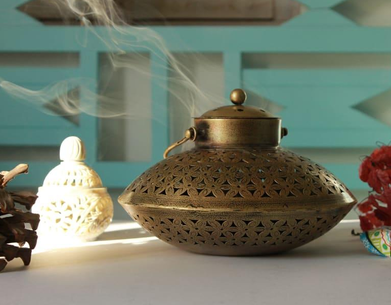 Handcrafted Iron Handi Dhoop Degchi Versatile Home Decor Accent