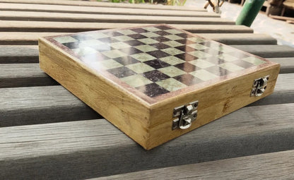 Unique Handmade Chess Board - 8"