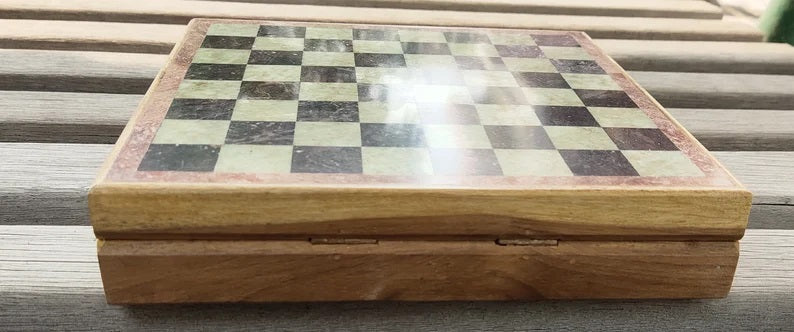 Unique Handmade Chess Board - 8"