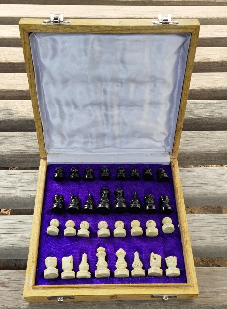 Unique Handmade Chess Board - 8"