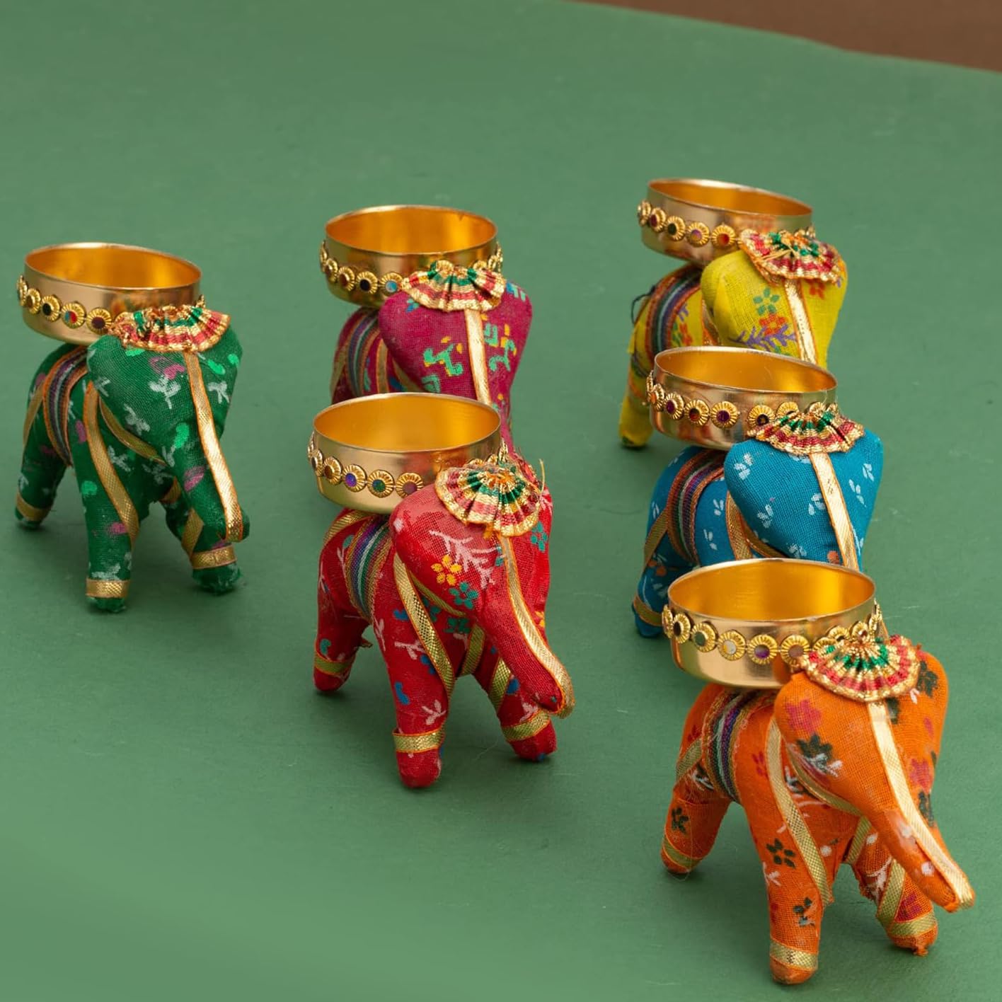 Handmade rajasthani theme recyle material candle holder for home and garden decoration showpieces.