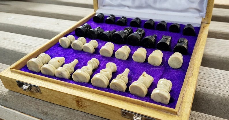 Unique Handmade Chess Board - 8"