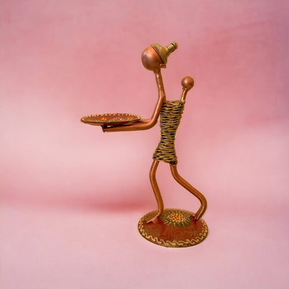 Funky T Light Retro Iron Deer Candle Stand