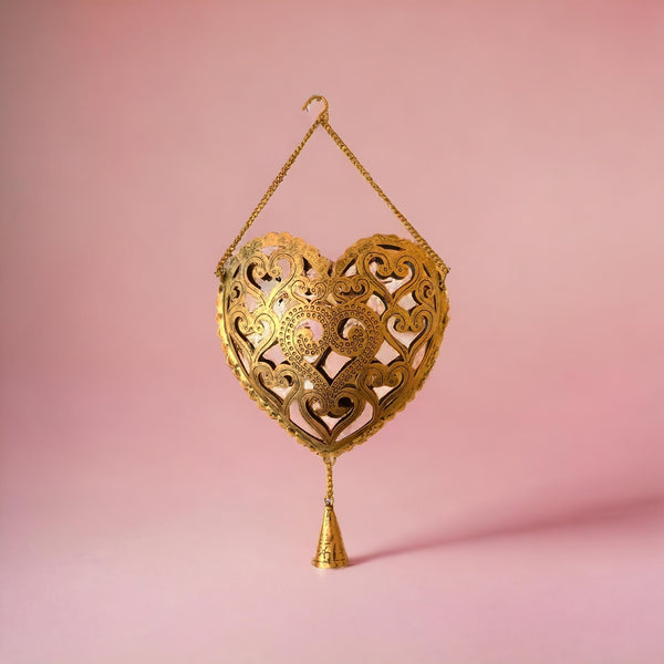 Heart Shaped Metal Candle Stand - Iron Decor