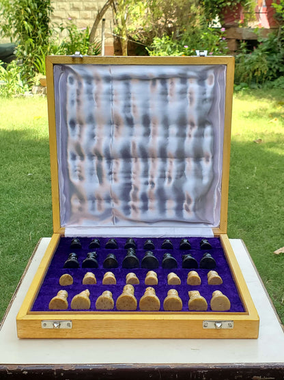 Ethnic Handcrafted Chess Set - 10"